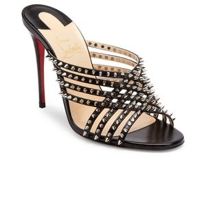 Christian Louboutin Martha Spike Leather Mule